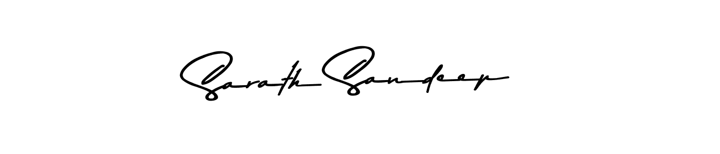 Use a signature maker to create a handwritten signature online. With this signature software, you can design (Asem Kandis PERSONAL USE) your own signature for name Sarath Sandeep. Sarath Sandeep signature style 9 images and pictures png
