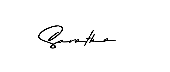 Use a signature maker to create a handwritten signature online. With this signature software, you can design (Asem Kandis PERSONAL USE) your own signature for name Saratha. Saratha signature style 9 images and pictures png