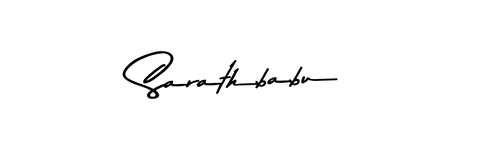 Create a beautiful signature design for name Sarathbabu. With this signature (Asem Kandis PERSONAL USE) fonts, you can make a handwritten signature for free. Sarathbabu signature style 9 images and pictures png