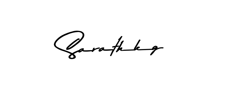 Make a beautiful signature design for name Sarathkg. With this signature (Asem Kandis PERSONAL USE) style, you can create a handwritten signature for free. Sarathkg signature style 9 images and pictures png