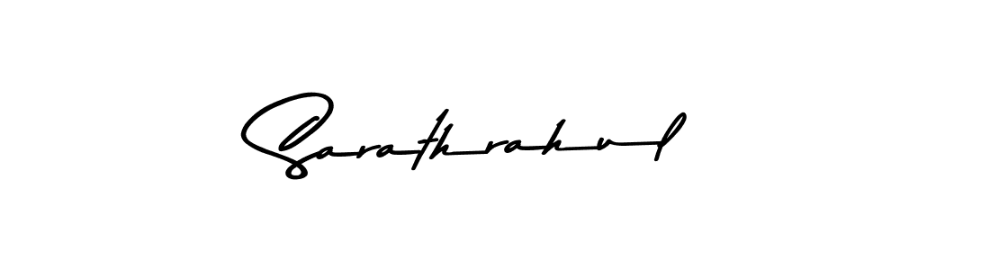 Create a beautiful signature design for name Sarathrahul. With this signature (Asem Kandis PERSONAL USE) fonts, you can make a handwritten signature for free. Sarathrahul signature style 9 images and pictures png