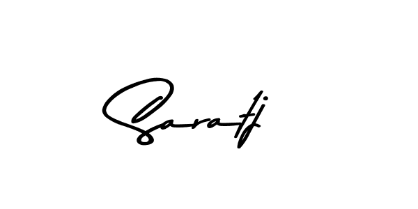 How to make Saratj name signature. Use Asem Kandis PERSONAL USE style for creating short signs online. This is the latest handwritten sign. Saratj signature style 9 images and pictures png