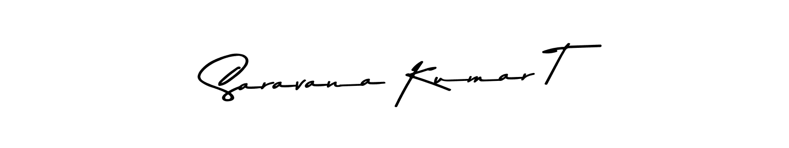 Asem Kandis PERSONAL USE is a professional signature style that is perfect for those who want to add a touch of class to their signature. It is also a great choice for those who want to make their signature more unique. Get Saravana Kumar T name to fancy signature for free. Saravana Kumar T signature style 9 images and pictures png