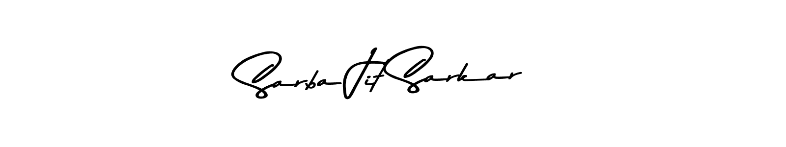 Create a beautiful signature design for name Sarba Jit Sarkar. With this signature (Asem Kandis PERSONAL USE) fonts, you can make a handwritten signature for free. Sarba Jit Sarkar signature style 9 images and pictures png