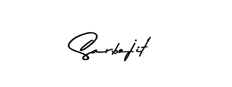 Create a beautiful signature design for name Sarbojit. With this signature (Asem Kandis PERSONAL USE) fonts, you can make a handwritten signature for free. Sarbojit signature style 9 images and pictures png