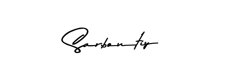 Create a beautiful signature design for name Sarbontiy. With this signature (Asem Kandis PERSONAL USE) fonts, you can make a handwritten signature for free. Sarbontiy signature style 9 images and pictures png