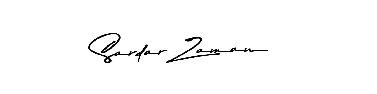Design your own signature with our free online signature maker. With this signature software, you can create a handwritten (Asem Kandis PERSONAL USE) signature for name Sardar Zaman. Sardar Zaman signature style 9 images and pictures png