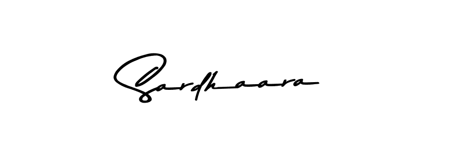How to make Sardhaara name signature. Use Asem Kandis PERSONAL USE style for creating short signs online. This is the latest handwritten sign. Sardhaara signature style 9 images and pictures png