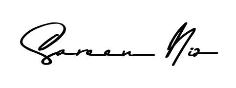 An effortless, minimalist signature concept for Sareen Niz using Asem Kandis PERSONAL USE design. Clean lines that look great on any document. Sareen Niz signature style 9 images and pictures png