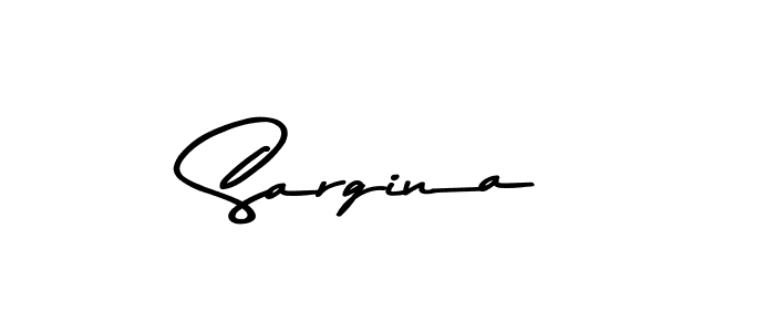Use a signature maker to create a handwritten signature online. With this signature software, you can design (Asem Kandis PERSONAL USE) your own signature for name Sargina. Sargina signature style 9 images and pictures png