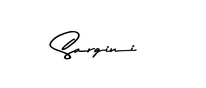 Design your own signature with our free online signature maker. With this signature software, you can create a handwritten (Asem Kandis PERSONAL USE) signature for name Sargini. Sargini signature style 9 images and pictures png