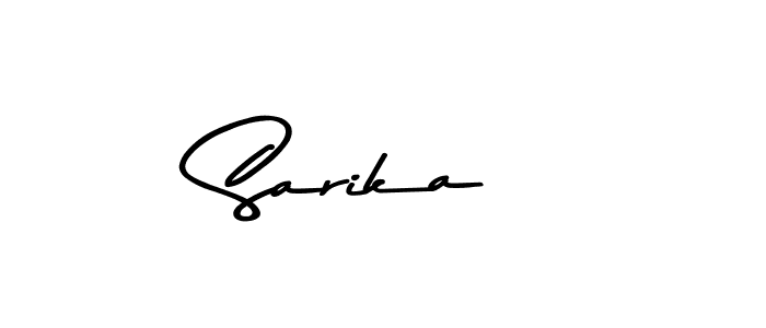 Design your own signature with our free online signature maker. With this signature software, you can create a handwritten (Asem Kandis PERSONAL USE) signature for name Sarika . Sarika  signature style 9 images and pictures png