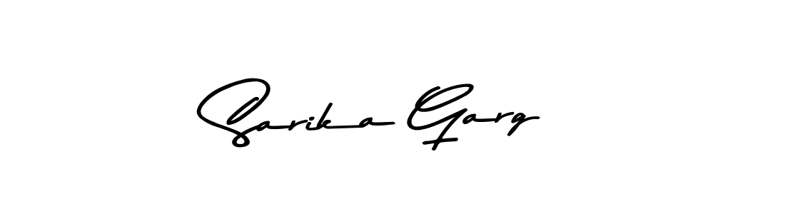 Design your own signature with our free online signature maker. With this signature software, you can create a handwritten (Asem Kandis PERSONAL USE) signature for name Sarika Garg. Sarika Garg signature style 9 images and pictures png