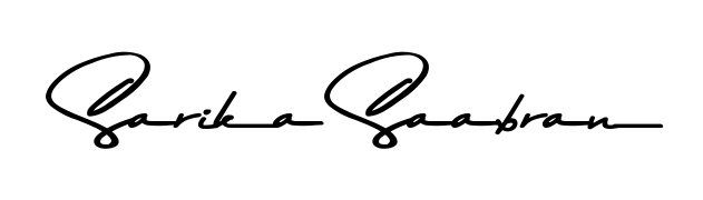 The Asem Kandis PERSONAL USE typeface gives name Sarika Saabran a refined look. Suitable for certificates, diplomas, and official verification. Sarika Saabran signature style 9 images and pictures png