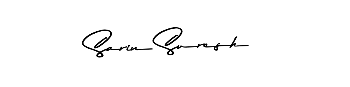 Design your own signature with our free online signature maker. With this signature software, you can create a handwritten (Asem Kandis PERSONAL USE) signature for name Sarin Suresh. Sarin Suresh signature style 9 images and pictures png