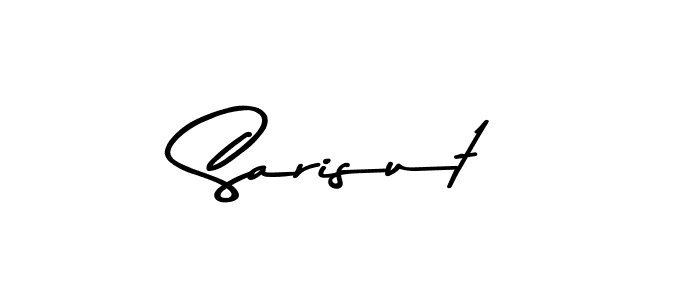 Sarisut stylish signature style. Best Handwritten Sign (Asem Kandis PERSONAL USE) for my name. Handwritten Signature Collection Ideas for my name Sarisut. Sarisut signature style 9 images and pictures png