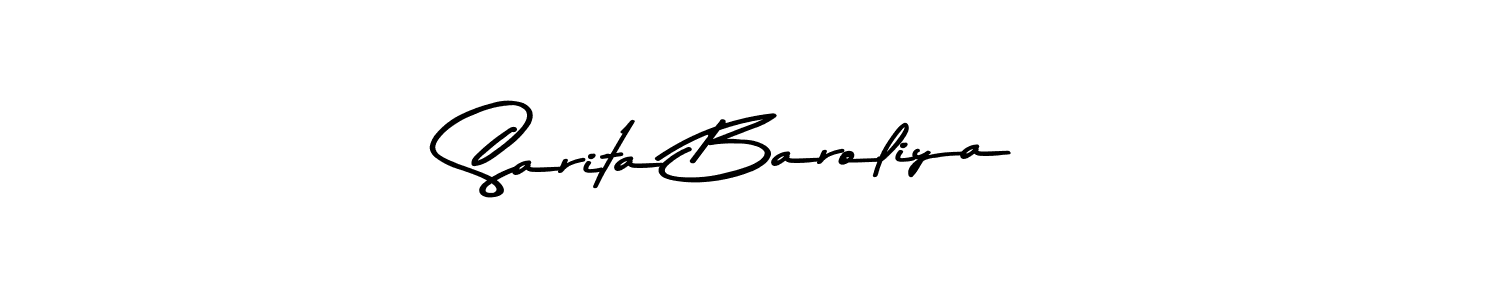 Sarita Baroliya stylish signature style. Best Handwritten Sign (Asem Kandis PERSONAL USE) for my name. Handwritten Signature Collection Ideas for my name Sarita Baroliya. Sarita Baroliya signature style 9 images and pictures png