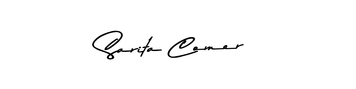 You should practise on your own different ways (Asem Kandis PERSONAL USE) to write your name (Sarita Comer) in signature. don't let someone else do it for you. Sarita Comer signature style 9 images and pictures png