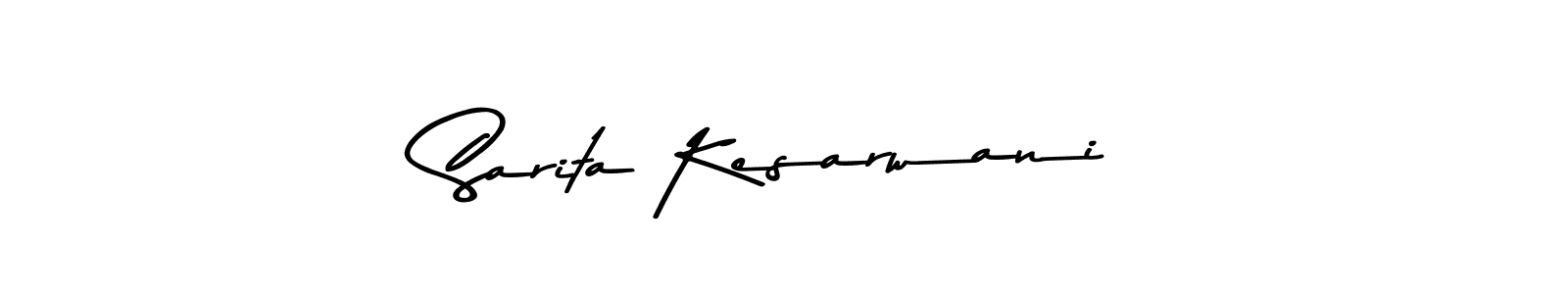 Use a signature maker to create a handwritten signature online. With this signature software, you can design (Asem Kandis PERSONAL USE) your own signature for name Sarita Kesarwani. Sarita Kesarwani signature style 9 images and pictures png