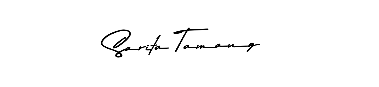 Make a short Sarita Tamang signature style. Manage your documents anywhere anytime using Asem Kandis PERSONAL USE. Create and add eSignatures, submit forms, share and send files easily. Sarita Tamang signature style 9 images and pictures png