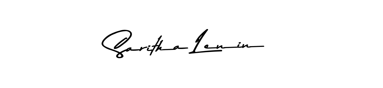Also You can easily find your signature by using the search form. We will create Saritha Lenin name handwritten signature images for you free of cost using Asem Kandis PERSONAL USE sign style. Saritha Lenin signature style 9 images and pictures png