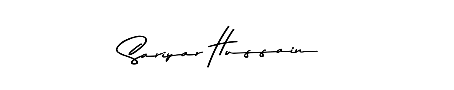 Also You can easily find your signature by using the search form. We will create Sariyar Hussain name handwritten signature images for you free of cost using Asem Kandis PERSONAL USE sign style. Sariyar Hussain signature style 9 images and pictures png