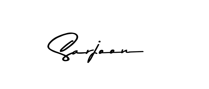 Create a beautiful signature design for name Sarjoon. With this signature (Asem Kandis PERSONAL USE) fonts, you can make a handwritten signature for free. Sarjoon signature style 9 images and pictures png