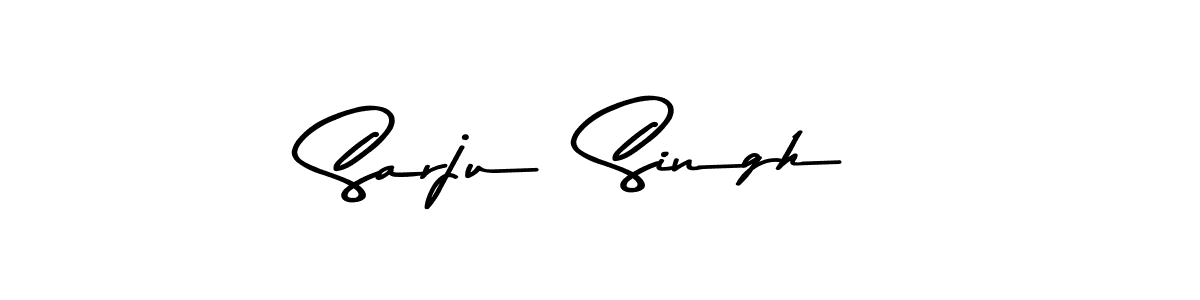 Make a beautiful signature design for name Sarju  Singh. With this signature (Asem Kandis PERSONAL USE) style, you can create a handwritten signature for free. Sarju  Singh signature style 9 images and pictures png