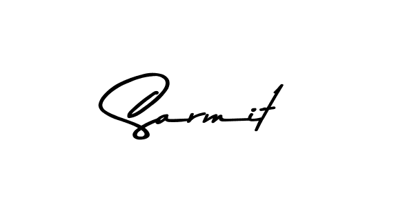 Create a beautiful signature design for name Sarmit. With this signature (Asem Kandis PERSONAL USE) fonts, you can make a handwritten signature for free. Sarmit signature style 9 images and pictures png