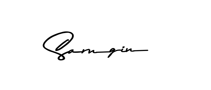 How to make Sarngin name signature. Use Asem Kandis PERSONAL USE style for creating short signs online. This is the latest handwritten sign. Sarngin signature style 9 images and pictures png