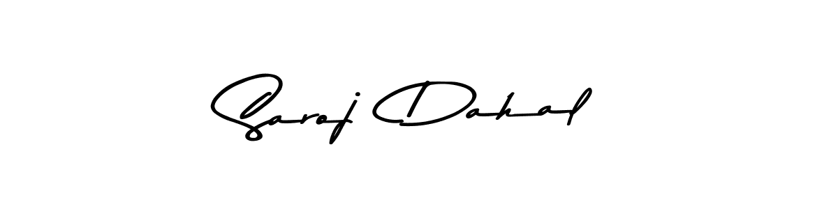 The best way (Asem Kandis PERSONAL USE) to make a short signature is to pick only two or three words in your name. The name Saroj  Dahal include a total of six letters. For converting this name. Saroj  Dahal signature style 9 images and pictures png