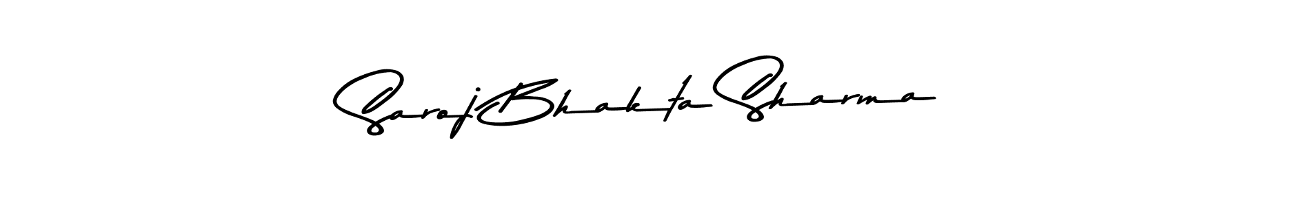 Saroj Bhakta Sharma stylish signature style. Best Handwritten Sign (Asem Kandis PERSONAL USE) for my name. Handwritten Signature Collection Ideas for my name Saroj Bhakta Sharma. Saroj Bhakta Sharma signature style 9 images and pictures png