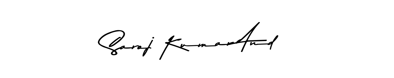 Asem Kandis PERSONAL USE is a professional signature style that is perfect for those who want to add a touch of class to their signature. It is also a great choice for those who want to make their signature more unique. Get Saroj Kumar And name to fancy signature for free. Saroj Kumar And signature style 9 images and pictures png