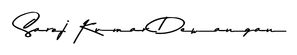 You should practise on your own different ways (Asem Kandis PERSONAL USE) to write your name (Saroj Kumar Dewangan) in signature. Don't let someone else do it for you. Saroj Kumar Dewangan signature style 9 images and pictures png