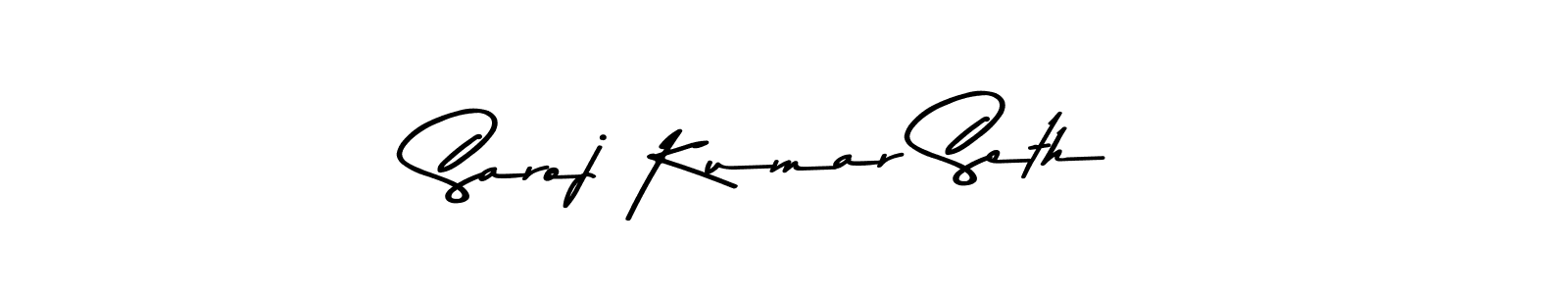 Design your own signature with our free online signature maker. With this signature software, you can create a handwritten (Asem Kandis PERSONAL USE) signature for name Saroj Kumar Seth. Saroj Kumar Seth signature style 9 images and pictures png