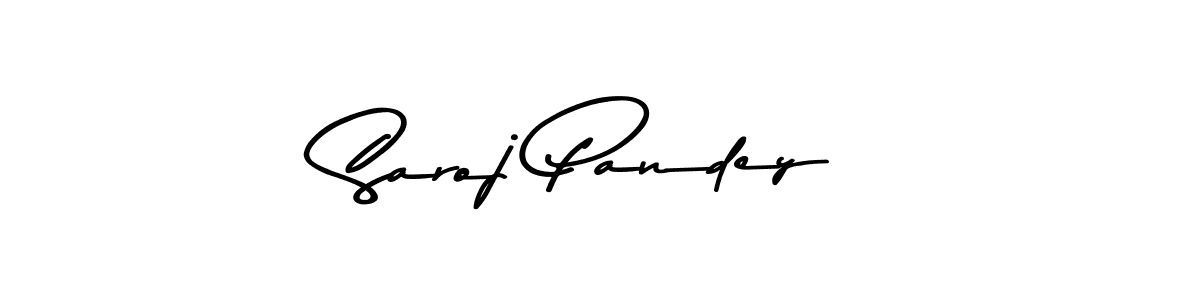 Make a beautiful signature design for name Saroj Pandey. With this signature (Asem Kandis PERSONAL USE) style, you can create a handwritten signature for free. Saroj Pandey signature style 9 images and pictures png