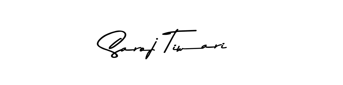 Saroj Tiwari stylish signature style. Best Handwritten Sign (Asem Kandis PERSONAL USE) for my name. Handwritten Signature Collection Ideas for my name Saroj Tiwari. Saroj Tiwari signature style 9 images and pictures png