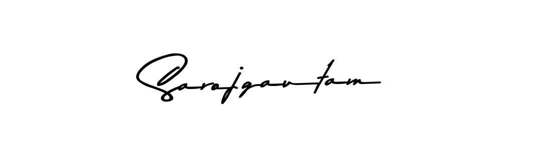 Make a beautiful signature design for name Sarojgautam. Use this online signature maker to create a handwritten signature for free. Sarojgautam signature style 9 images and pictures png