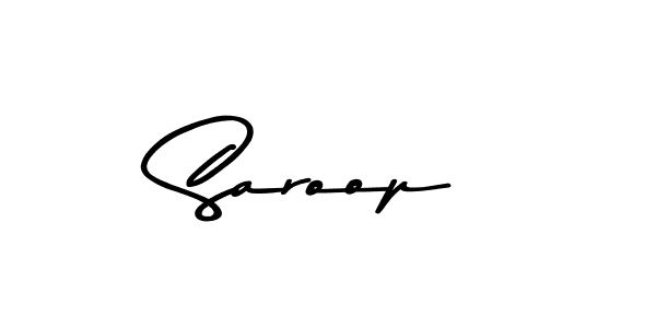 Make a beautiful signature design for name Saroop. With this signature (Asem Kandis PERSONAL USE) style, you can create a handwritten signature for free. Saroop signature style 9 images and pictures png