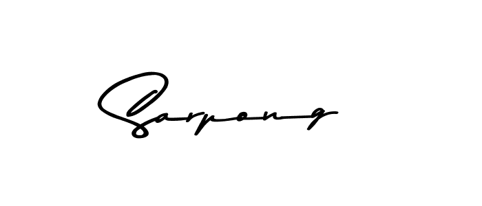 Design your own signature with our free online signature maker. With this signature software, you can create a handwritten (Asem Kandis PERSONAL USE) signature for name Sarpong. Sarpong signature style 9 images and pictures png