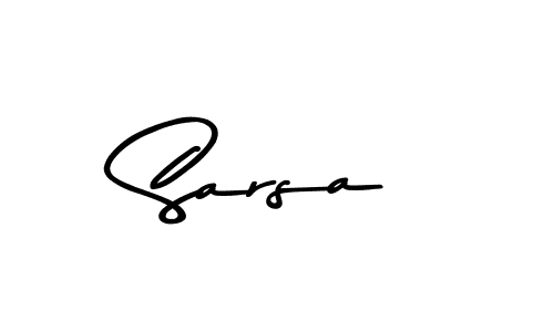 Make a beautiful signature design for name Sarsa. With this signature (Asem Kandis PERSONAL USE) style, you can create a handwritten signature for free. Sarsa signature style 9 images and pictures png
