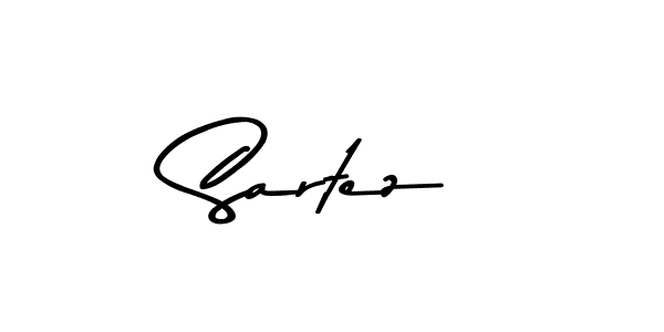 Create a beautiful signature design for name Sartez. With this signature (Asem Kandis PERSONAL USE) fonts, you can make a handwritten signature for free. Sartez signature style 9 images and pictures png