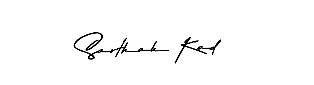 Make a beautiful signature design for name Sarthak Kad. Use this online signature maker to create a handwritten signature for free. Sarthak Kad signature style 9 images and pictures png