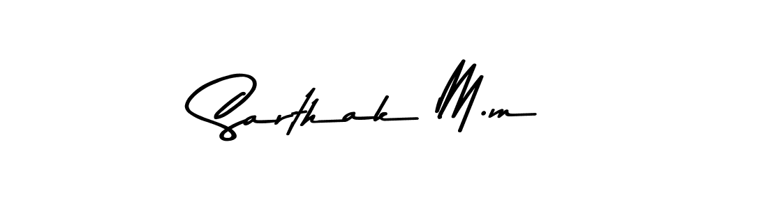 Similarly Asem Kandis PERSONAL USE is the best handwritten signature design. Signature creator online .You can use it as an online autograph creator for name Sarthak M.m. Sarthak M.m signature style 9 images and pictures png