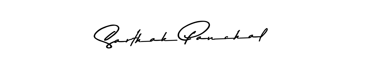 Also You can easily find your signature by using the search form. We will create Sarthak Panchal name handwritten signature images for you free of cost using Asem Kandis PERSONAL USE sign style. Sarthak Panchal signature style 9 images and pictures png