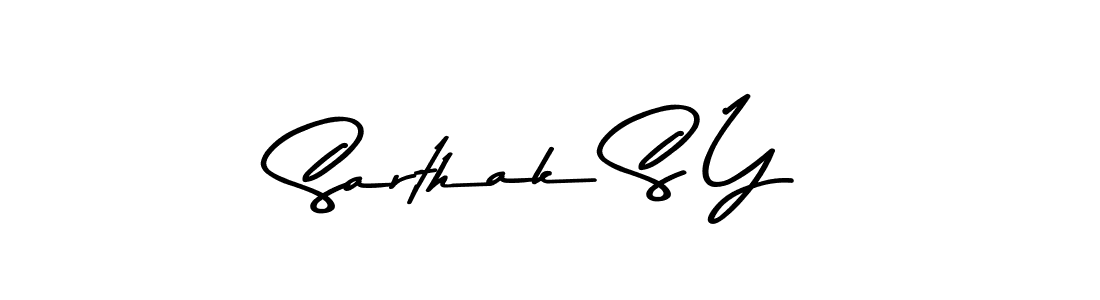 Similarly Asem Kandis PERSONAL USE is the best handwritten signature design. Signature creator online .You can use it as an online autograph creator for name Sarthak S Y. Sarthak S Y signature style 9 images and pictures png