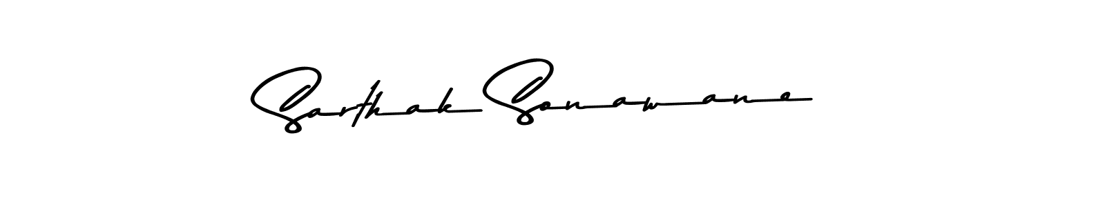 The best way (Asem Kandis PERSONAL USE) to make a short signature is to pick only two or three words in your name. The name Sarthak Sonawane include a total of six letters. For converting this name. Sarthak Sonawane signature style 9 images and pictures png