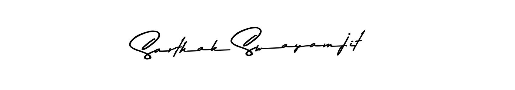 Make a short Sarthak Swayamjit signature style. Manage your documents anywhere anytime using Asem Kandis PERSONAL USE. Create and add eSignatures, submit forms, share and send files easily. Sarthak Swayamjit signature style 9 images and pictures png