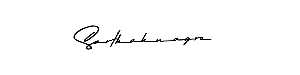 Design your own signature with our free online signature maker. With this signature software, you can create a handwritten (Asem Kandis PERSONAL USE) signature for name Sarthaknagre. Sarthaknagre signature style 9 images and pictures png