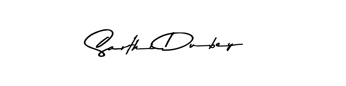 The best way (Asem Kandis PERSONAL USE) to make a short signature is to pick only two or three words in your name. The name Sarthi Dubey include a total of six letters. For converting this name. Sarthi Dubey signature style 9 images and pictures png